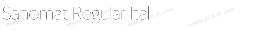 Sanomat Regular Ital字体转换